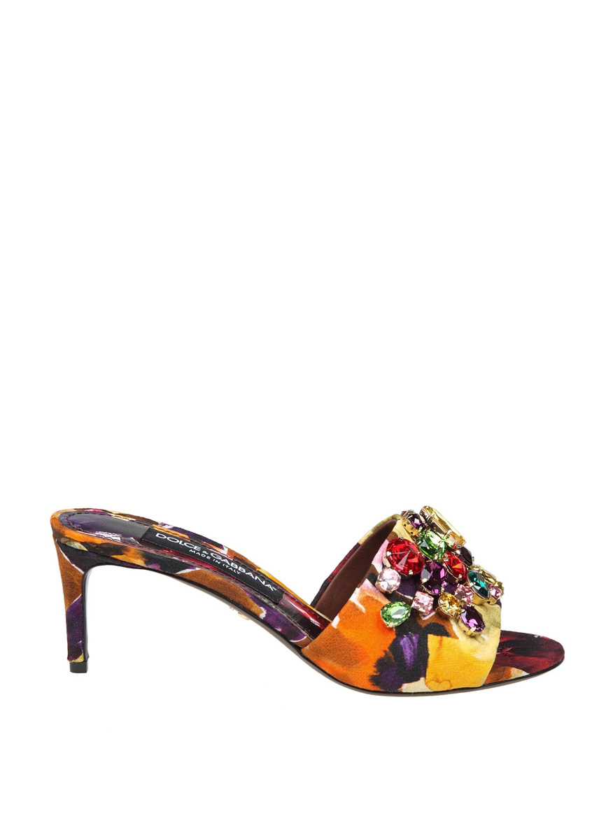 Сандали с декоративни кристали Dolce&Gabbana